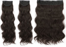 Load image into Gallery viewer, Invisible 3 pc Clip In Synthetic Hair Fiber