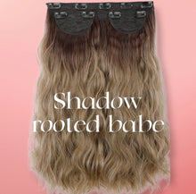 Load image into Gallery viewer, Invisible 3 pc Clip In Synthetic Hair Fiber